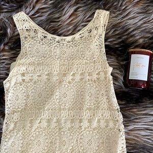 Sheer Lace and Camisole Tank